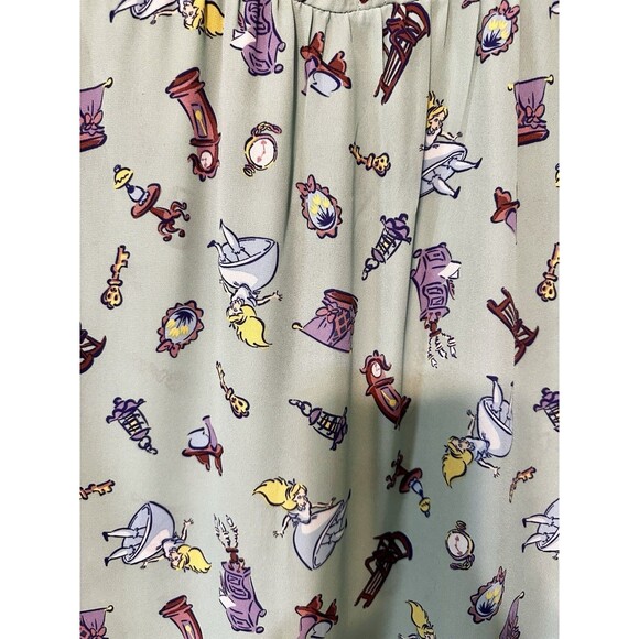 Torrid Disney Alice In Wonderland Flutter Sleeve Blouse Georgette‎ Aqua Green 1X - Picture 10 of 13